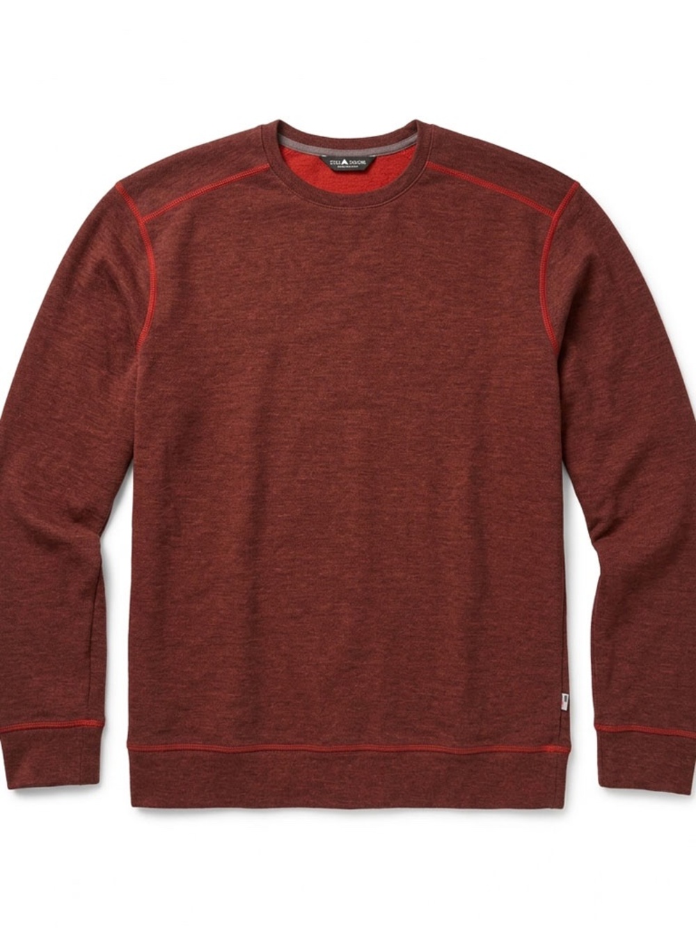 North Face Red Heather Crewneck Sweatshirt Men's L